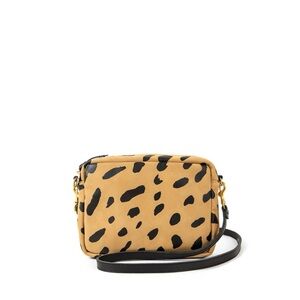 Leopard Print Crossbody Bag in Tan and Black - Women Bags